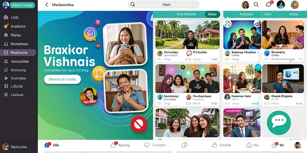 Fitur obrolan yang memungkinkan interaksi dengan pemain lain.